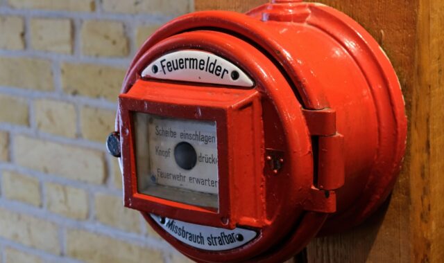 fire alarm, alarm, system, red, security, emergency call, signal, technology