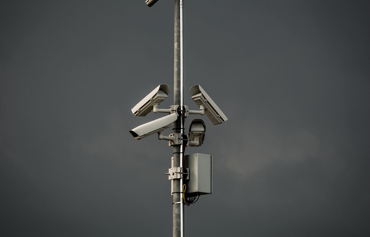 surveillance, camera, tower, post, gray camera, gray email, surveillance, surveillance, surveillance, surveillance, surveillance