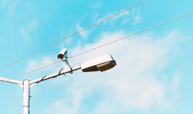 cable, wire, pole, lamp, light, cctv, camera, nature, security, blue, sky, blue camera, blue sky, blue security, blue lamp