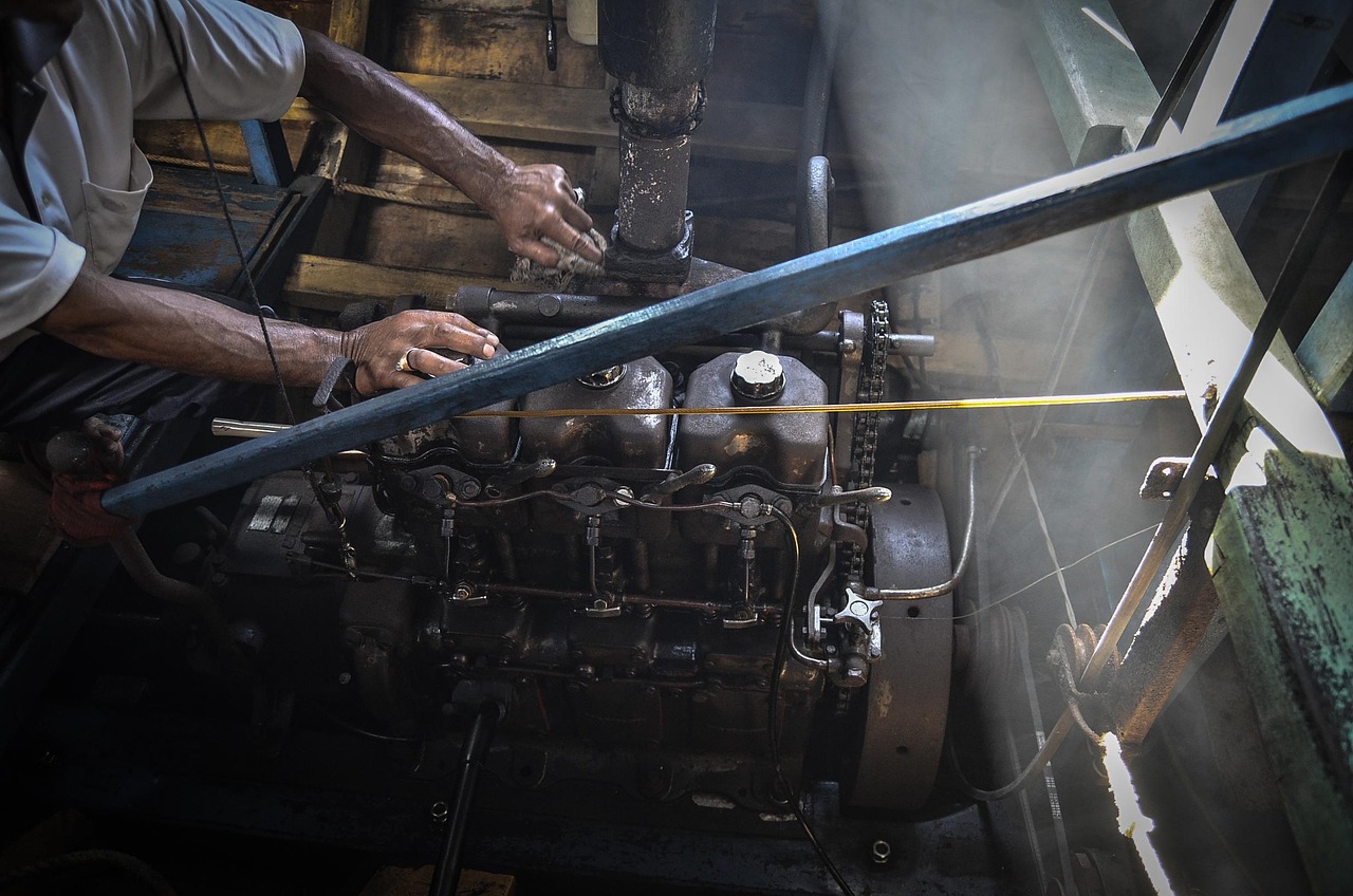 worker, craft, engine, boat, fisherman, gray boat