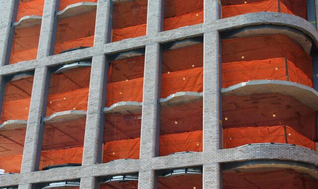building, under construction, construction, architecture, maintenance, site, work, orange
